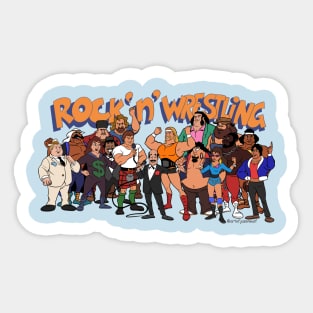 rock n wrestling Sticker